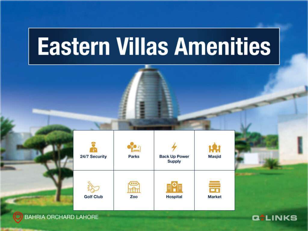 Bahria Orchard Lahore Eastern Villas Amenities Q-Links