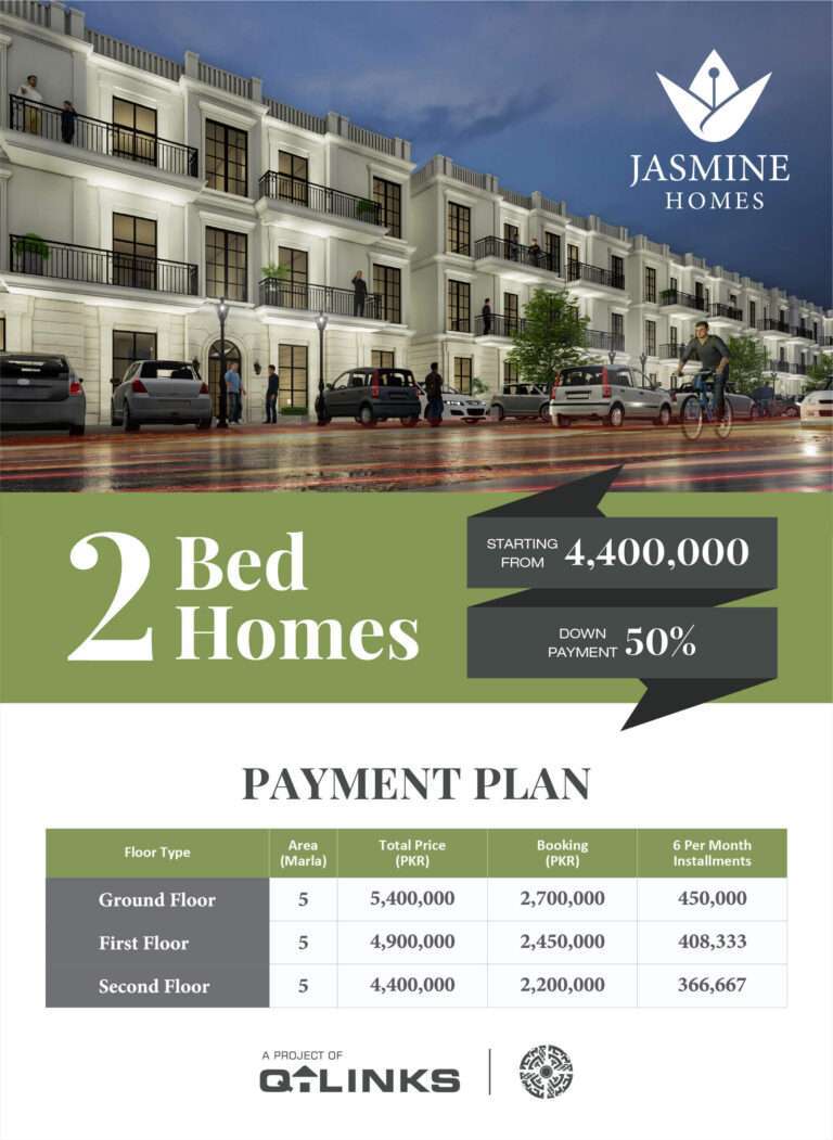 Q Links jasmine homes bahria orchard lahore payment plan