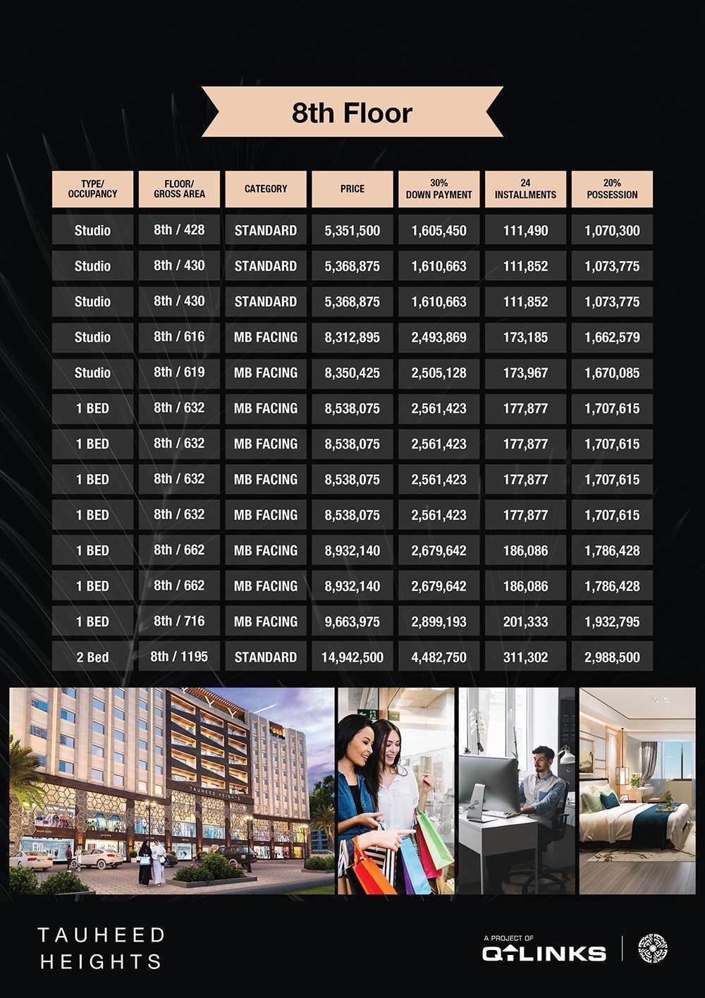 Tauheed Heights Digital Payment Plan-Front-Back